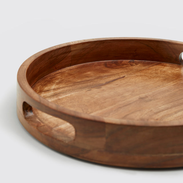 BASIC 14” WOODEN TRAY <span><br> NATURAL </span>