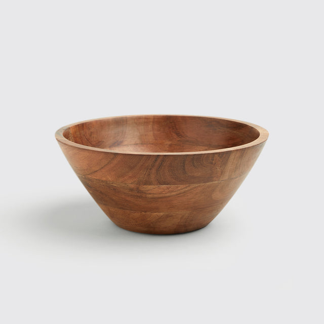 BASIC 8” WOODEN BOWL <span><br> NATURAL </span>