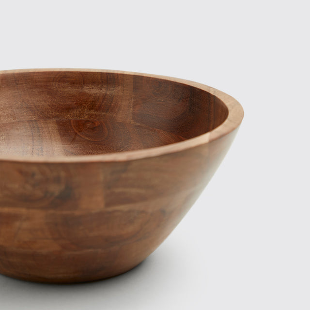 BASIC 8” WOODEN BOWL <span><br> NATURAL </span>