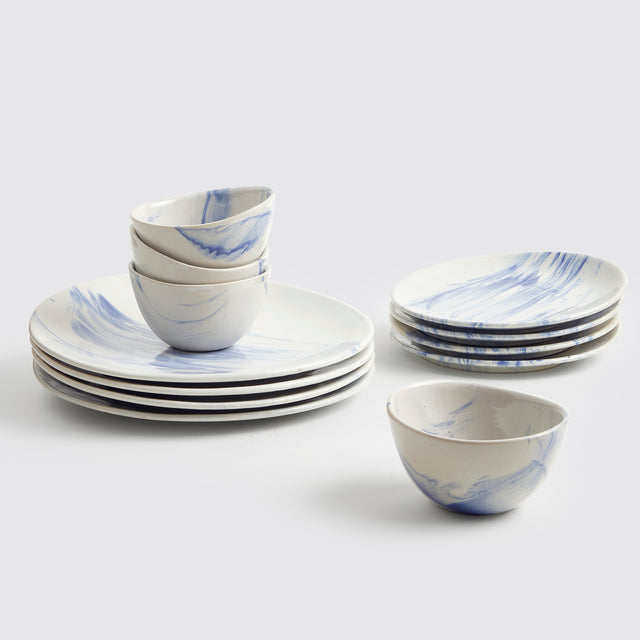 The Confluence Dinner Set of 4 <span><br> Indigo </span>