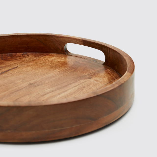 BASIC 14” WOODEN TRAY <span><br> NATURAL </span>