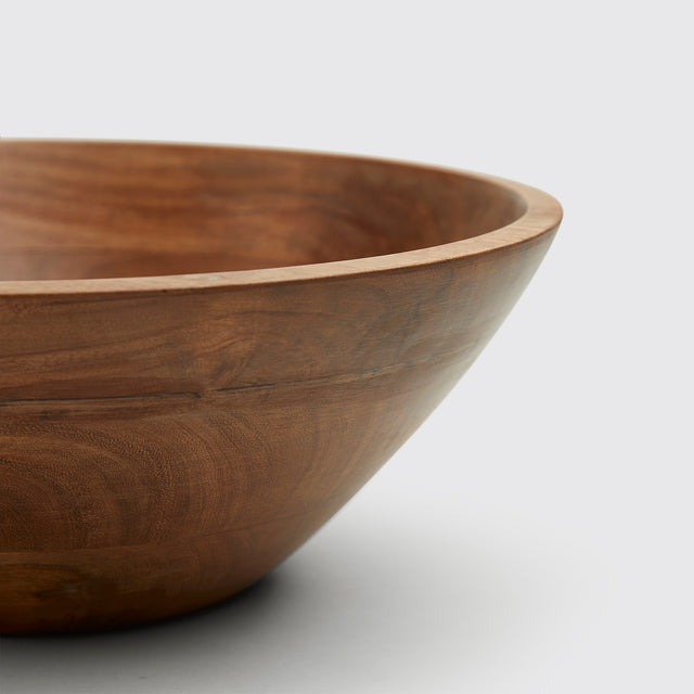 BASIC 12” WOODEN BOWL <span><br> NATURAL </span>