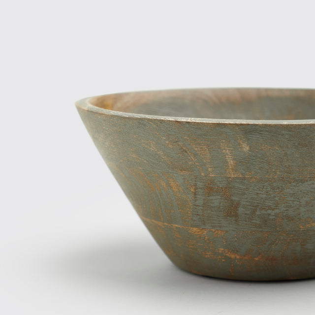 BASIC 8” WOODEN BOWL <span><br> MANALI GREY </span>